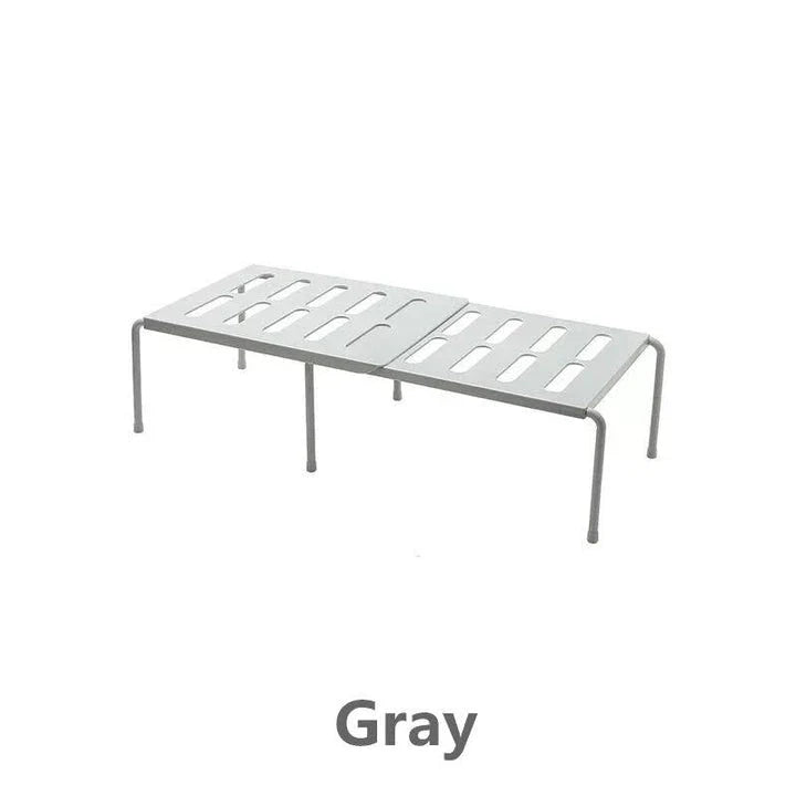 Premium white kitchen storage shelf with a modern and sleek design, providing ample storage space for kitchen essentials.