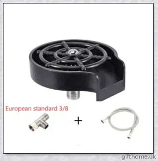 Enovo Glass Rinser for Sink - Automatic Glass Washer for Kitchen and Bar, Powerful Water Jets for Thorough Cleaning