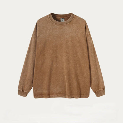 Men's Purified Cotton Long Sleeve Loose Shirt in a range of sophisticated colours, featuring a relaxed, yet refined, fit and premium-quality construction.