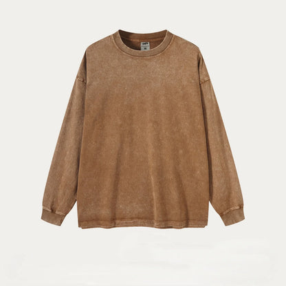 Men's Purified Cotton Long Sleeve Loose Shirt in a range of sophisticated colours, featuring a relaxed, yet refined, fit and premium-quality construction.