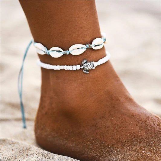 Starfish design zinc alloy anklet for women, perfect for beach outings