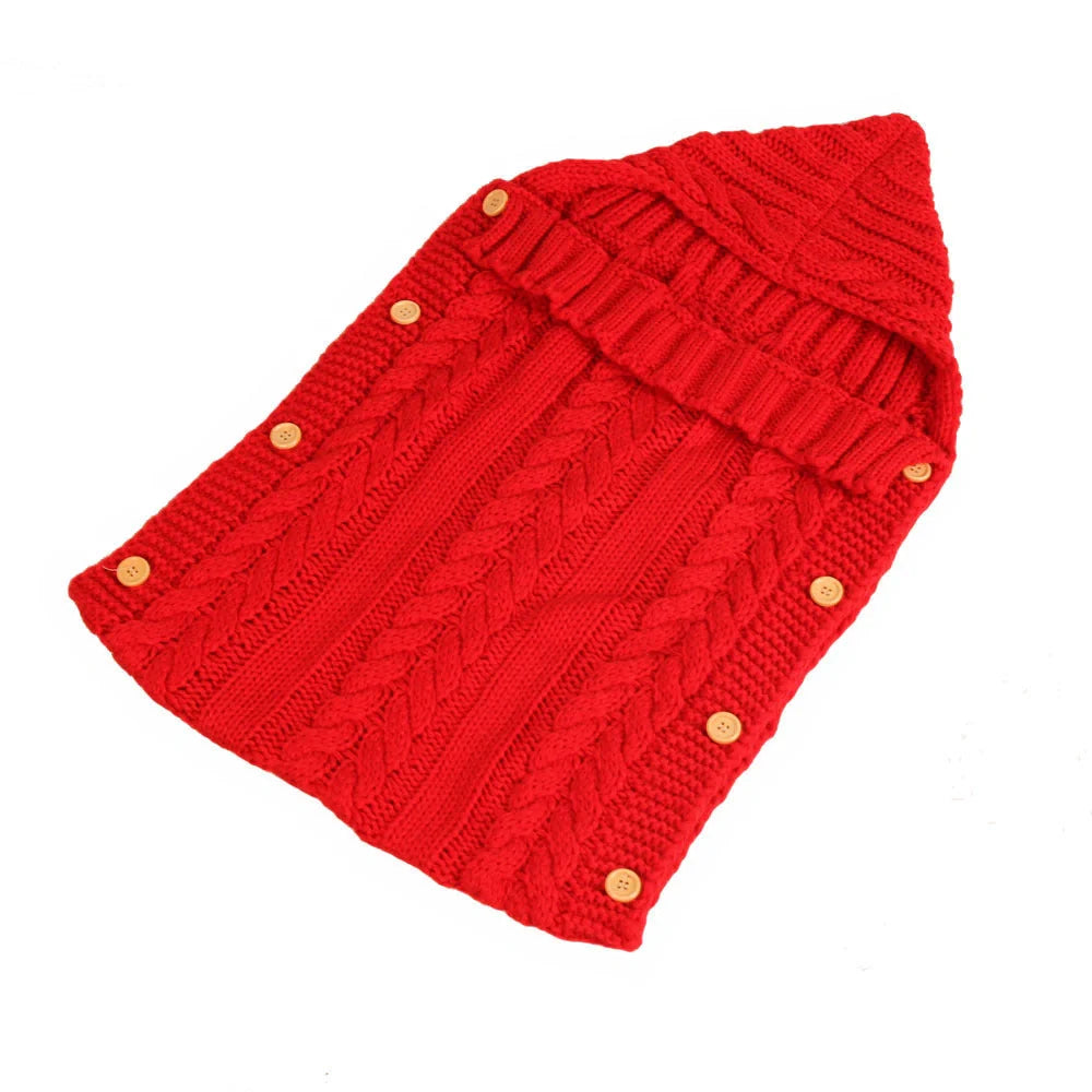 Newborn knit sleeping bag in various colours, size 70x35cm, made from soft acrylic