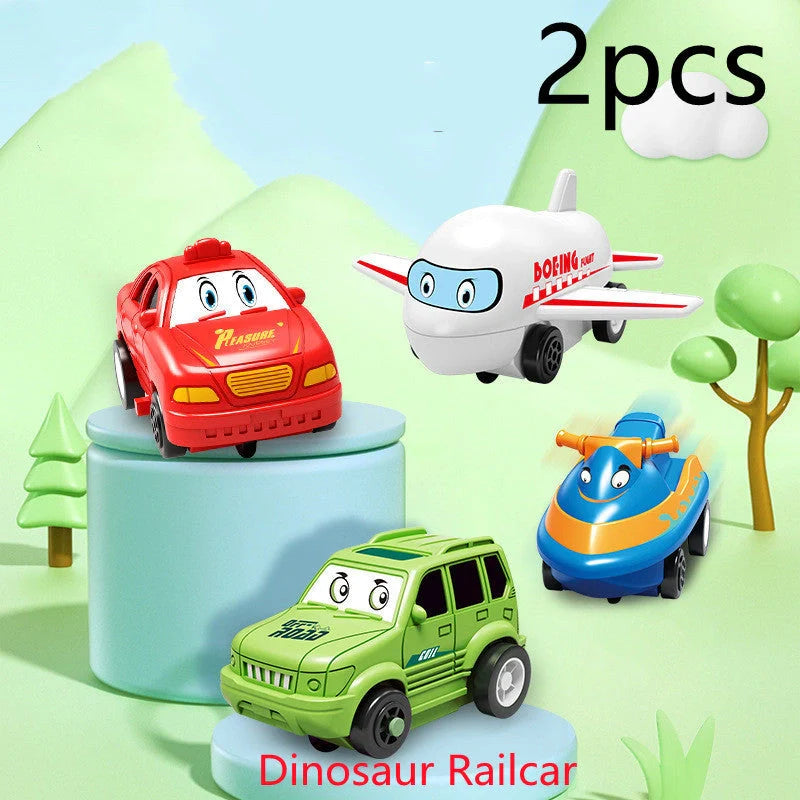 DIY Assembly Electric Railroad Speeder Toy with multiple track configurations