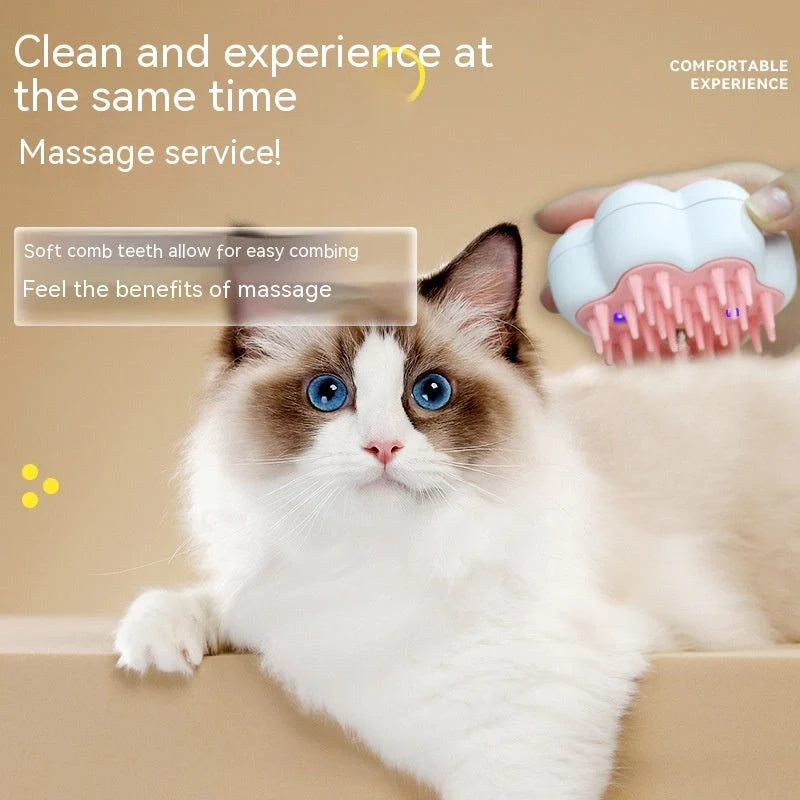 Pet Steam Hair Removal Comb with UV sterilisation and massage function