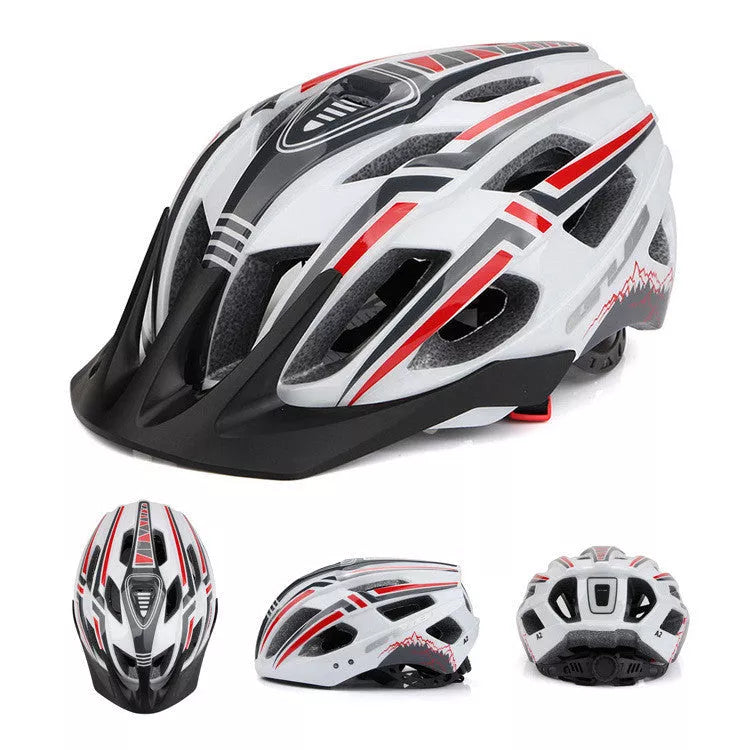 USB Charging Helmet with integrated taillight in bright colours for night cycling safety