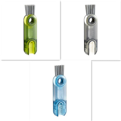 Versatile multi-purpose bottle cleaning brush set with spiral design for reaching into narrow crevices and tough-to-clean areas