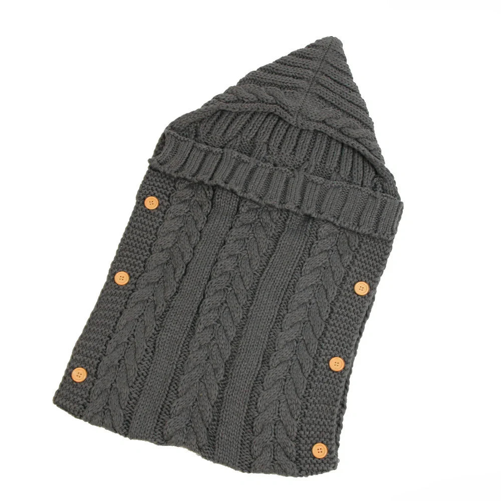 Newborn knit sleeping bag in various colours, size 70x35cm, made from soft acrylic