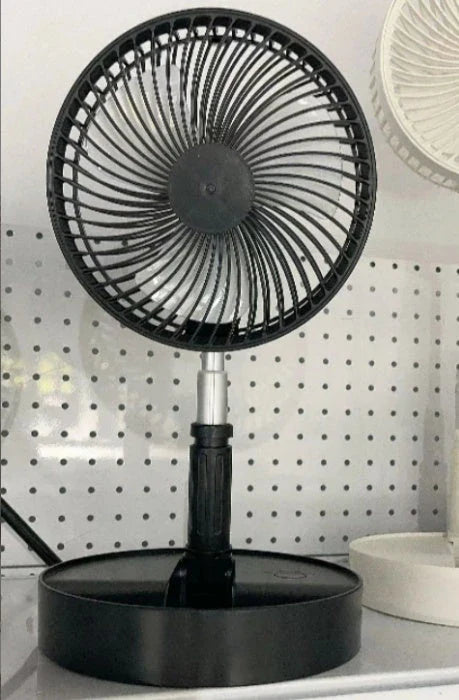 Versatile portable USB cooling fan with adjustable settings and long-lasting battery for use in home, outdoor, and camping environments