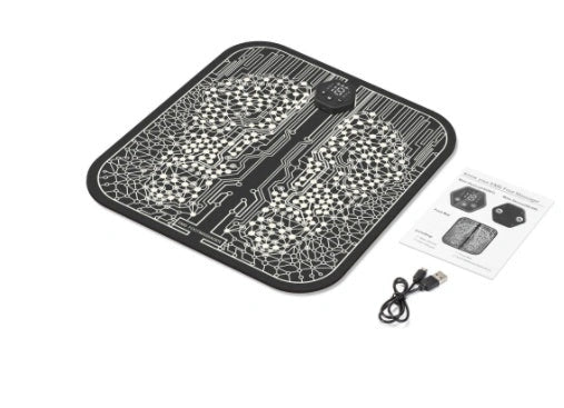Premium electric foot massager with adjustable settings, wireless remote control, and intelligent power-off protection for a customised relaxation experience.