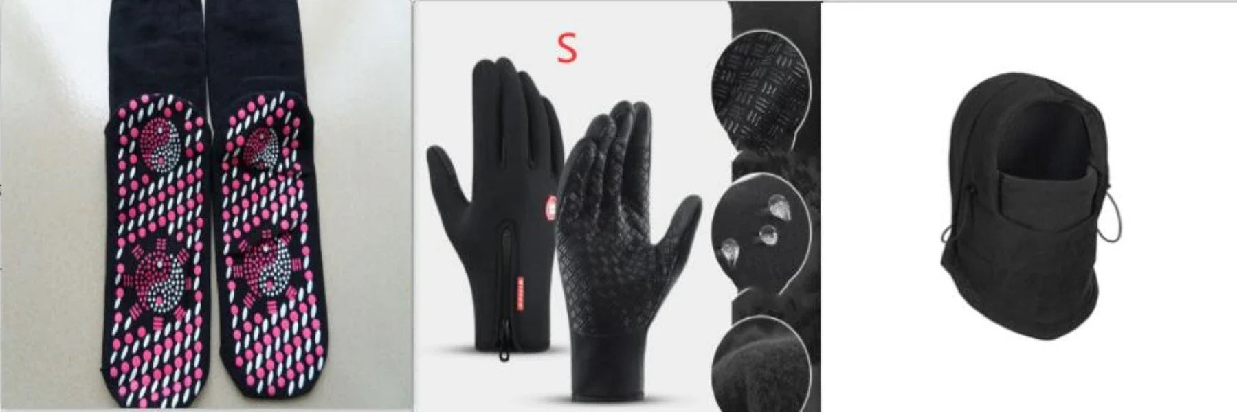 Versatile outdoor winter headwear with a warm fleece hat, face mask, and neck scarf for cold weather protection