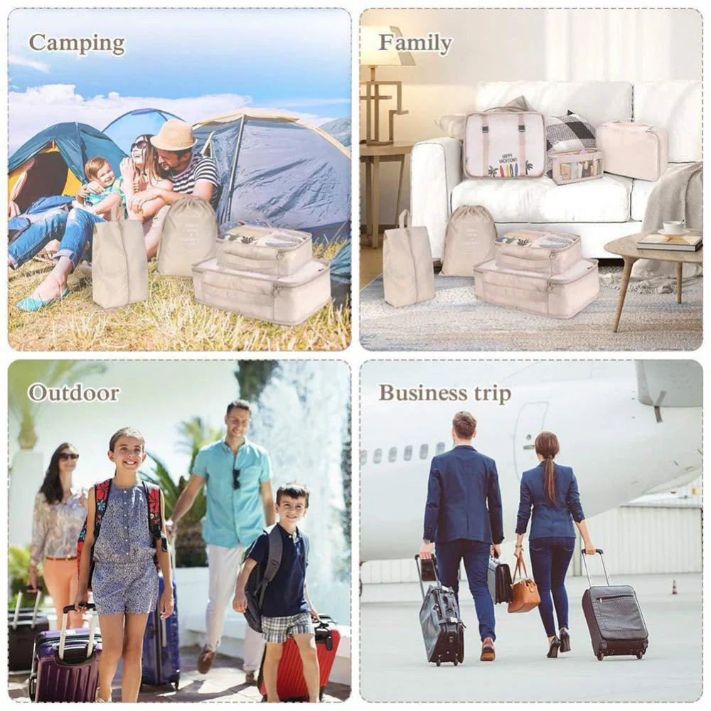 8-piece set luggage divider bag for travel storage and organisation