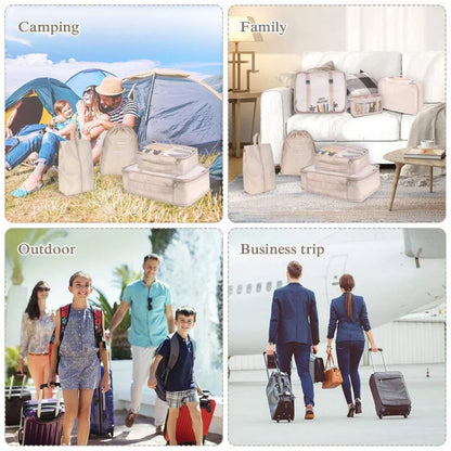 8-piece set luggage divider bag for travel storage and organisation