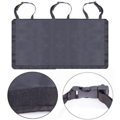 Premium car trunk organizer made of durable Oxford cloth with multiple compartments for organized storage