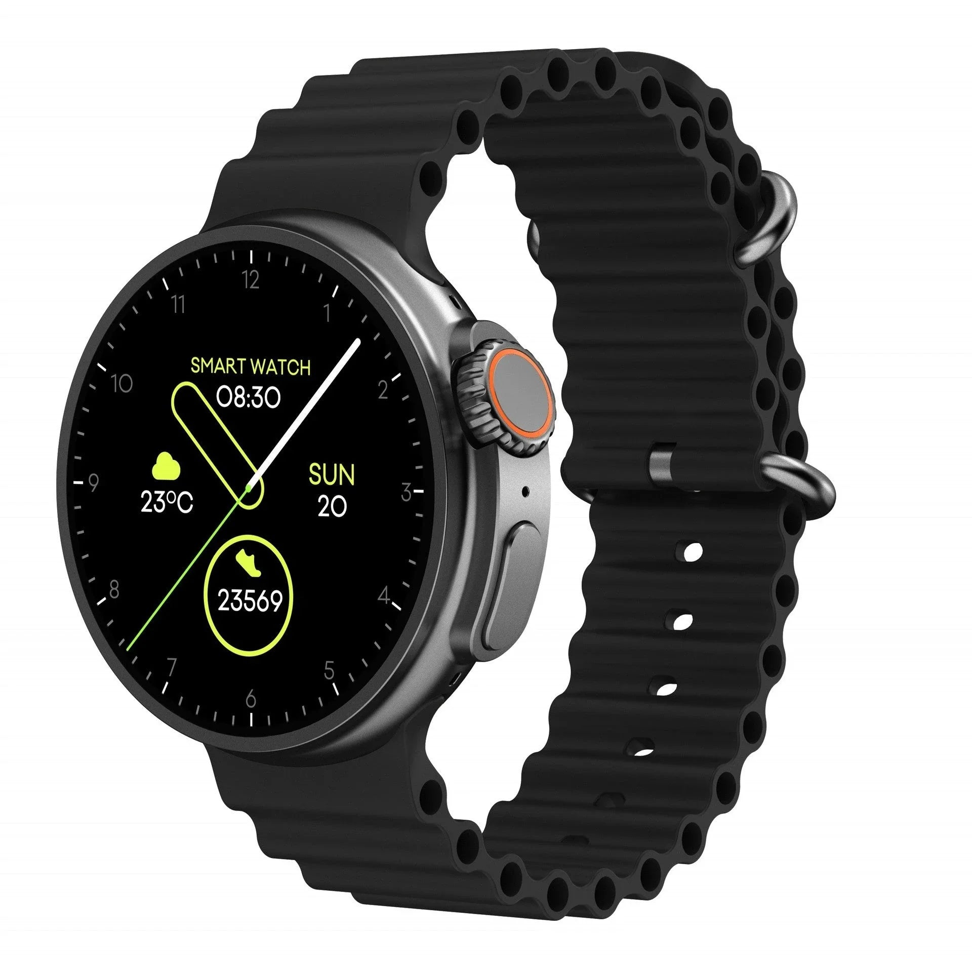 New K9 Smart Watch with 1.39-inch round screen, wireless charging, NFC payment, and comprehensive health monitoring features