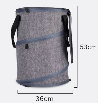 Collapsible pet carrier bag made of durable Oxford cloth, accommodating pets up to 18kg with a unique skylight design and lightweight, foldable construction