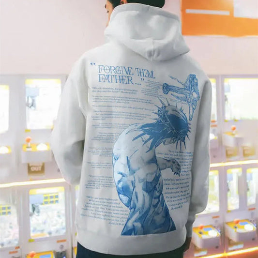 Men's and Women's Casual Printed Hooded Sweater in various colours and sizes