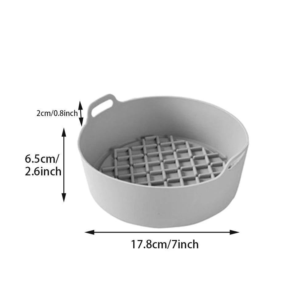 Air fryer silicone pot replacement liners in various colours and sizes