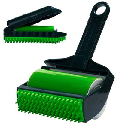 Reusable lint roller with powerful adhesive for picking up pet hair, dust, and other debris from clothes, furniture, and more