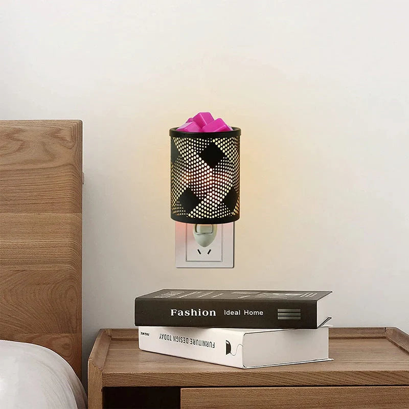 Metal Wall-Plug Wax Melt Warmer in various elegant patterns