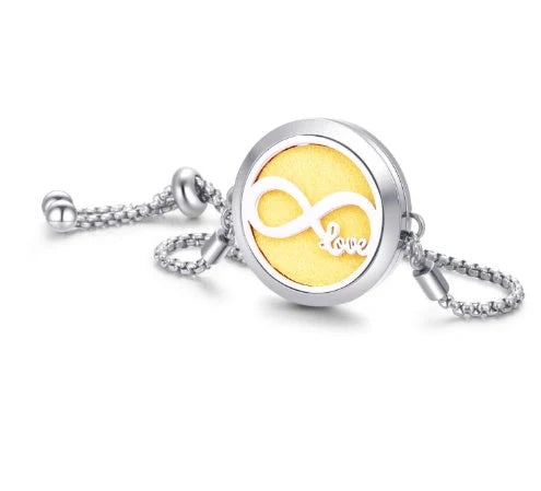 Stylish Aromatherapy Bracelet with Essential Oil Diffuser in various designs