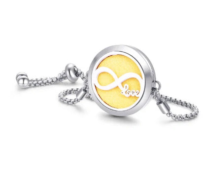 Stylish Aromatherapy Bracelet with Essential Oil Diffuser in various designs