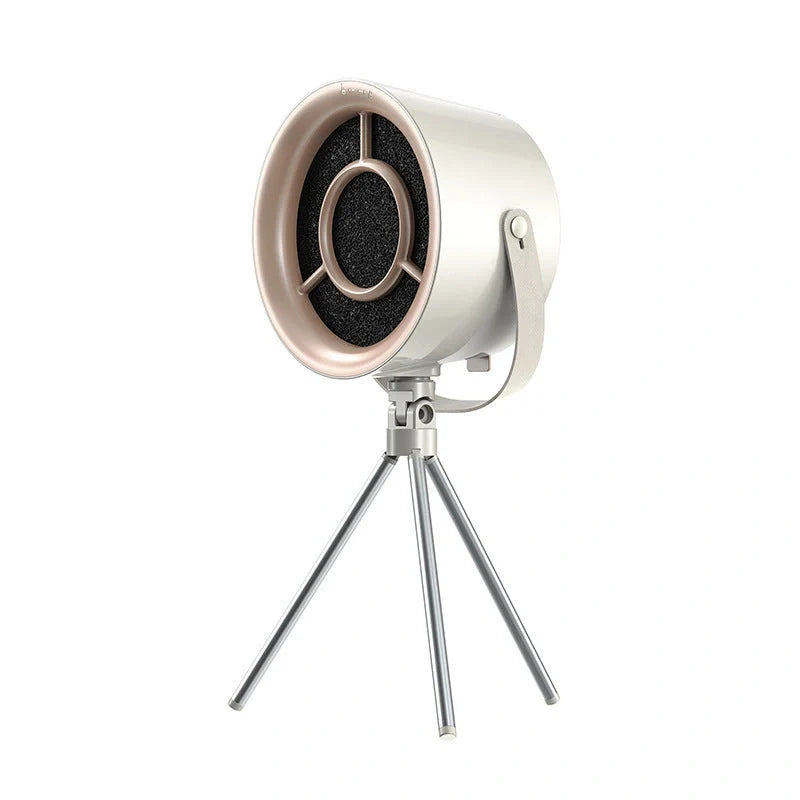 2024 Portable Desktop Exhaust Fan in milky white with USB charging