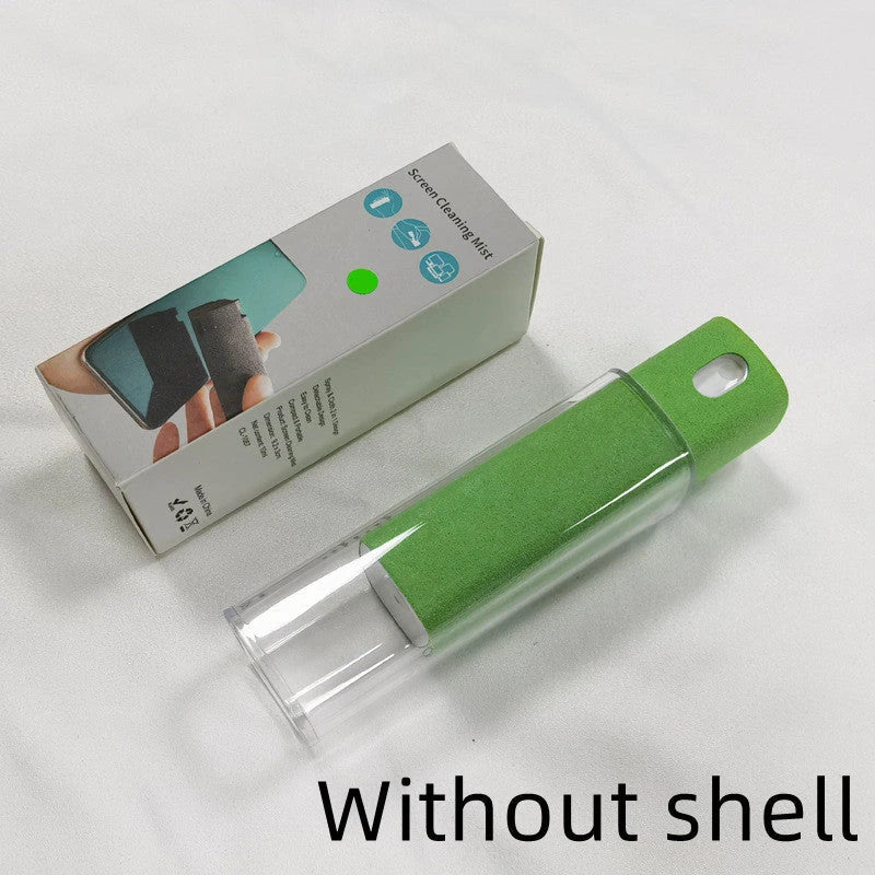 All-in-One Portable Screen Cleaner with Microfiber Wipe and Refillable Cleaning Solution