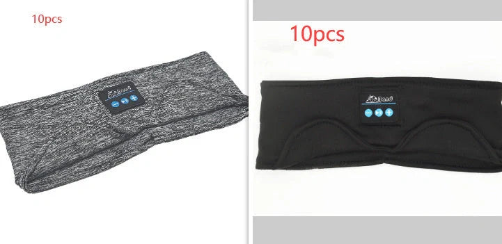 Cosy Bluetooth headband with wireless music and sleep mask, made with premium sheep wool fabric for a snug, sweat-absorbent fit