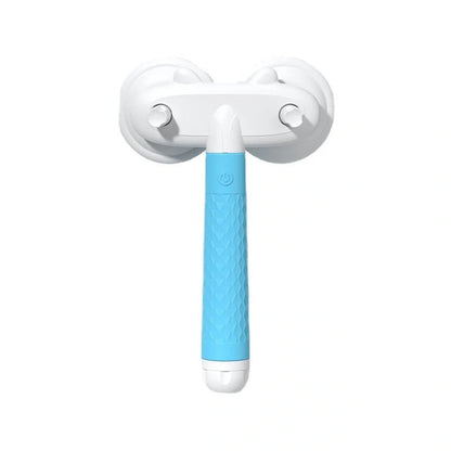 Double-headed negative ion pet brush with self-cleaning feature in various colours