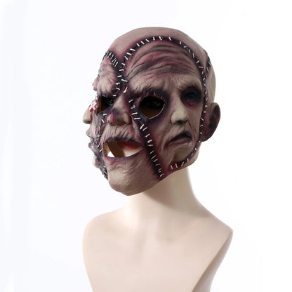 Halloween Three-sided Grimace Horror Mask for cosplay and parties