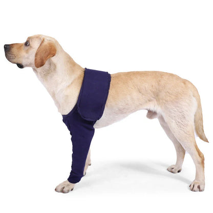 Anti-licking sleeve for dogs in denim dark blue, sizes XXS to 3XL