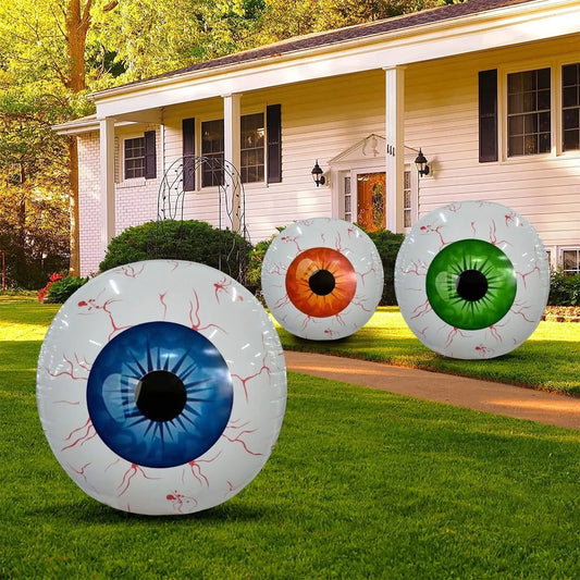 Halloween Eyeball Balloon with vivid bloodshot design for spooky decorations