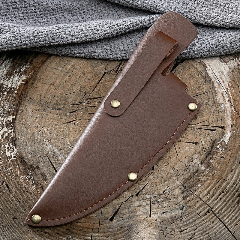 Stainless steel deboning kitchen knife with molybdenum vanadium blade