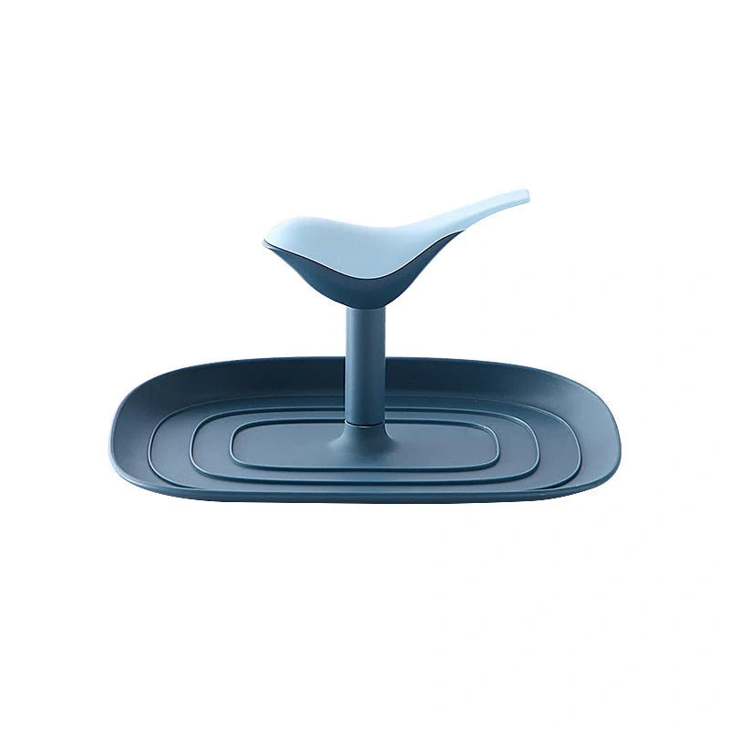 Nordic Pan Cover Storage Rack in Nordic Green, foldable and wall-mounted for kitchen organisation