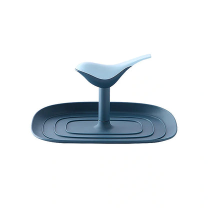 Nordic Pan Cover Storage Rack in Nordic Green, foldable and wall-mounted for kitchen organisation