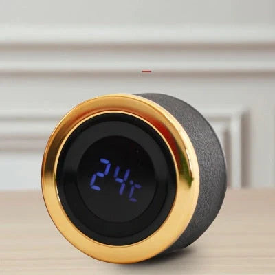 Versatile business mug with touch-sensitive temperature display, available in various colors and sizes