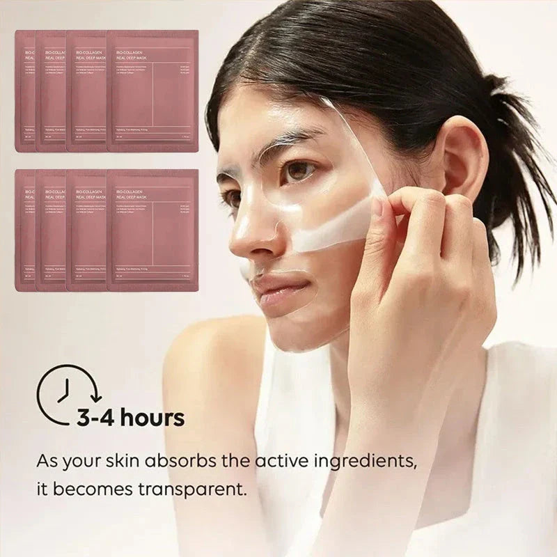 Collagen-Boosting Overnight Facial Mask with low-molecular-weight collagen for firming and elasticity