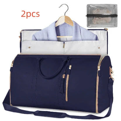 Versatile travel duffel bag for women with waterproof and foldable design, available in various color options