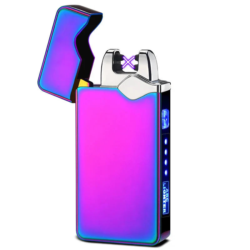 Fingerprint-Activated Lighter in Various Color Options with Stylish Ice Plating Finish