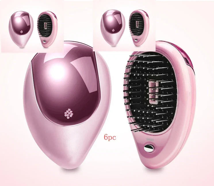 Relaxing Vibration Massage Hair Comb with Negative Ions for Soothing Scalp and Shiny, Healthy Hair