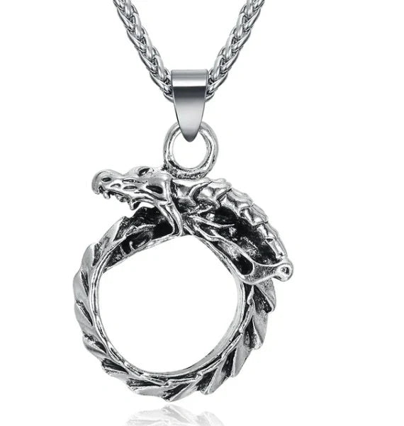 Vintage Norse rune necklaces for men, featuring a range of intricate Viking symbols and designs crafted from premium stainless steel