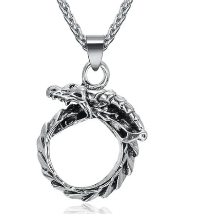 Vintage Norse rune necklaces for men, featuring a range of intricate Viking symbols and designs crafted from premium stainless steel