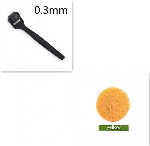Matte 540 Microneedle Roller with oil-rubber handle for precise skincare treatments