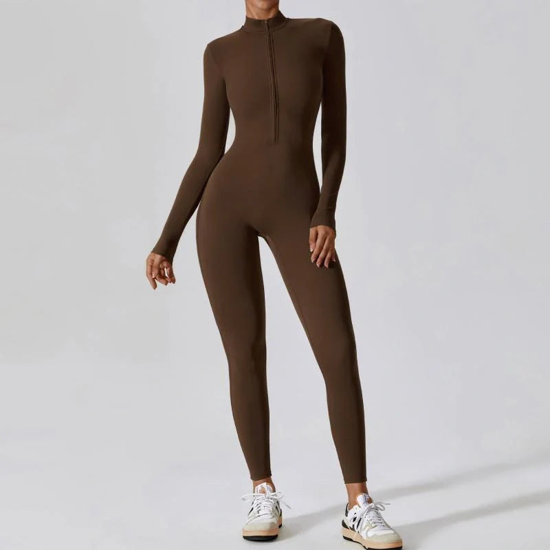 Premium seamless sports jumpsuit for women in various colours and sizes