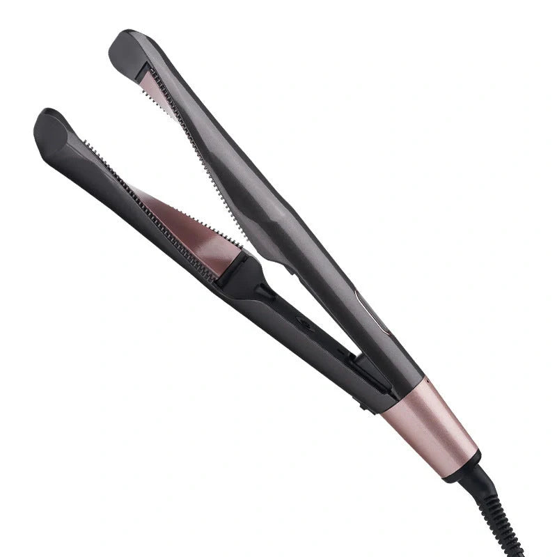 2-in-1 Professional Hair Straightener and Crimper with adjustable temperature settings
