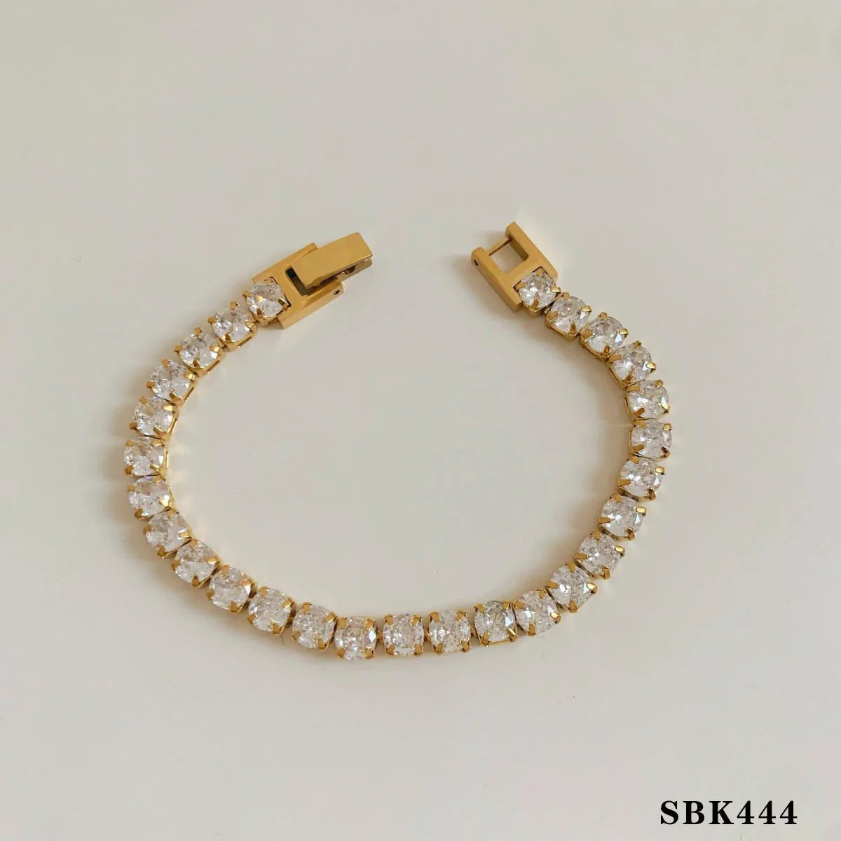 Retro silver crystal heart-shaped women's adjustable bracelet set
