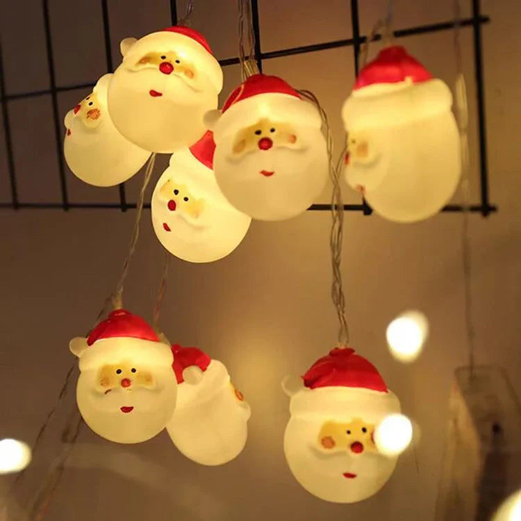 Waterproof Santa Claus LED string lights for Christmas tree decoration