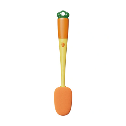 3-in-1 multifunctional cleaning brush set with carrot design for efficient kitchen cleaning