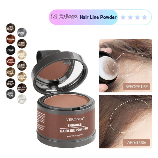 14 Colour Hair Line Powder for instant waterproof coverage and natural look
