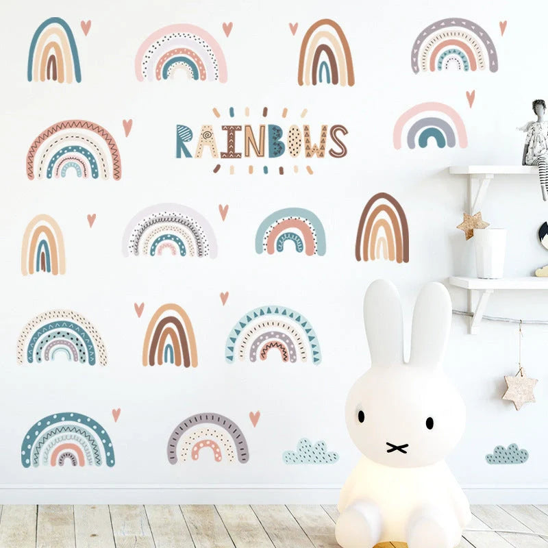 Vibrant children's cartoon PVC wall stickers for room decoration